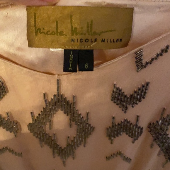 NICOLE MILLER MAXI DRESS WITH BEAD DETAIL - Picture 8 of 8